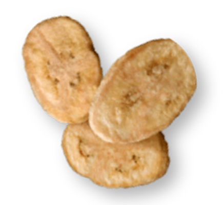 Simplement faites avec des bananes.