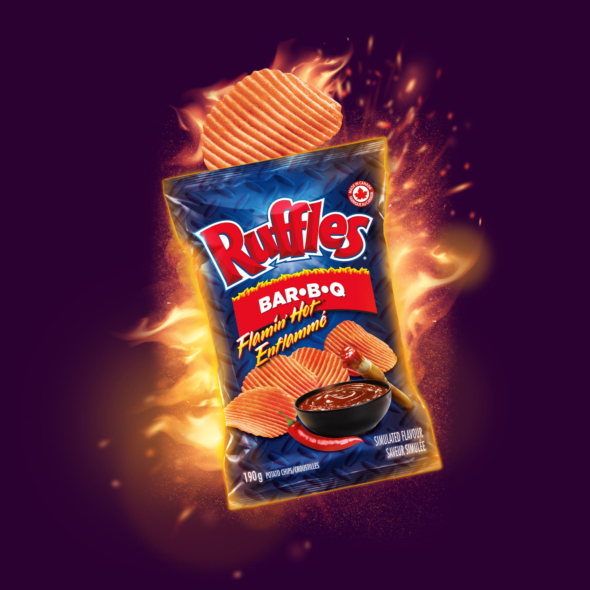 RUFFLES<sup>®</sup> FLAMIN' HOT<sup>®</sup> Bar-B-Q