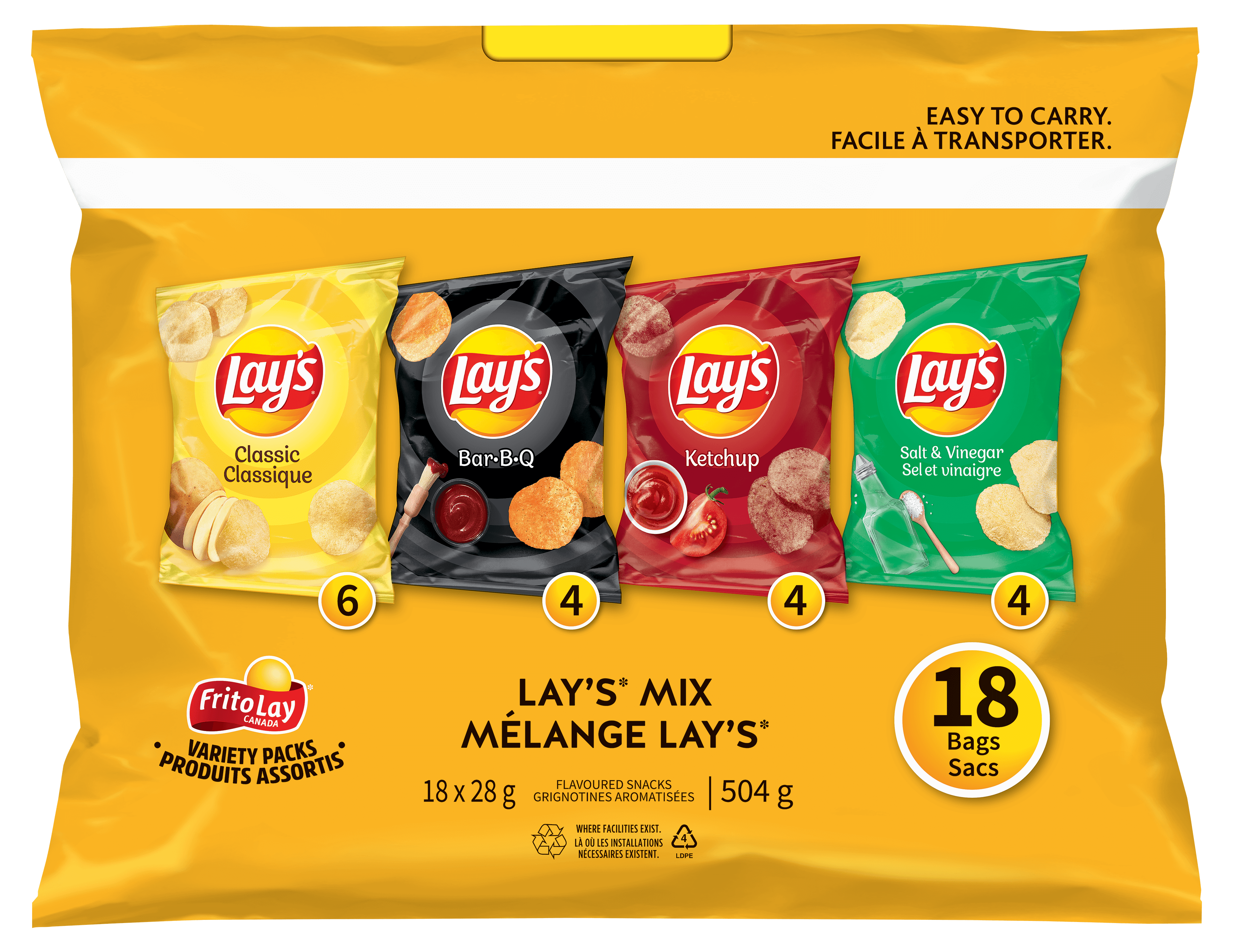  Emballages de produits assortis Frito‑Lay® Mélange Lay’s®