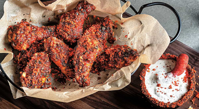 Ailes de poulet aux CHEETOS CROQUANT<sup>®</sup> Enflammé
