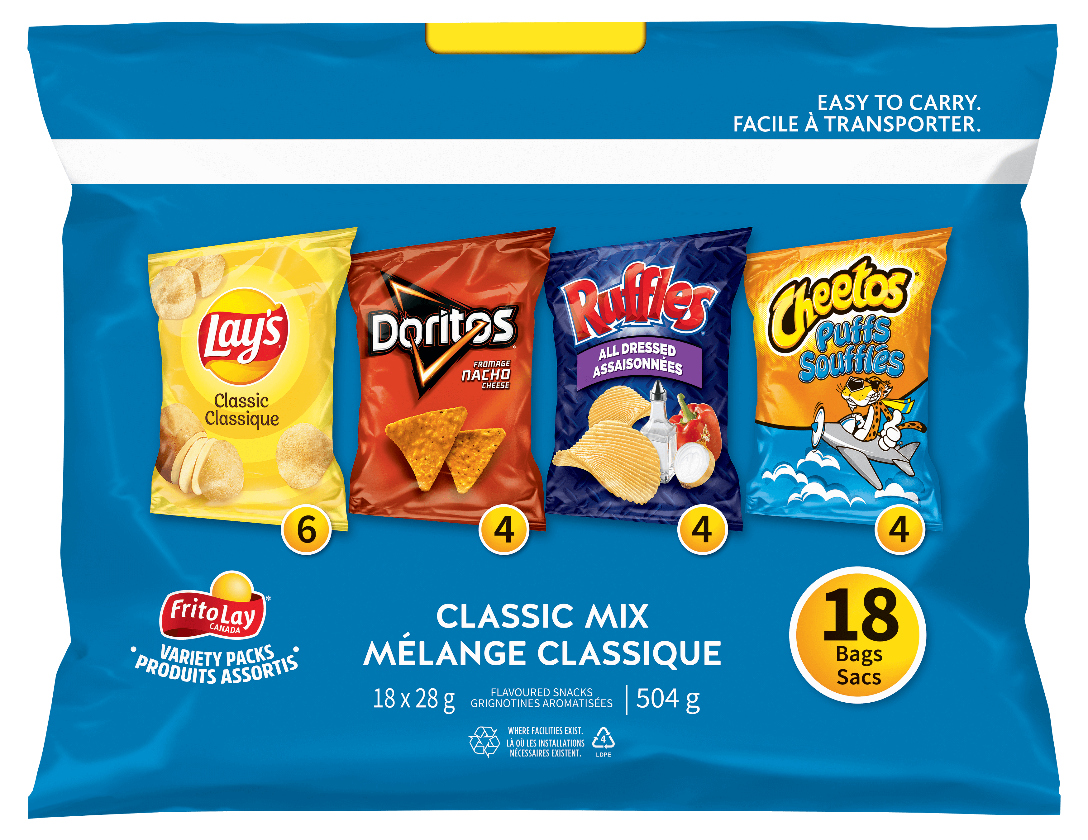Emballages de produits assortis FRITO-LAY<sup>®</sup> Mélange classique