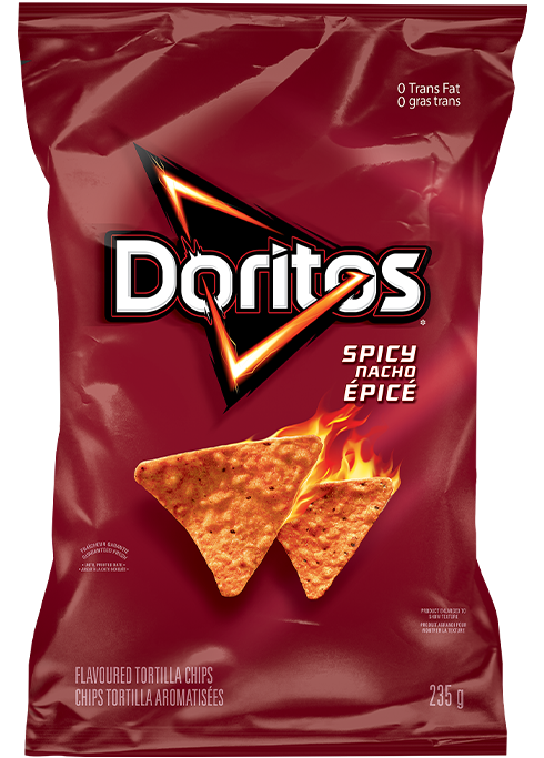 Chips tortilla aromatisées DORITOS<sup>®</sup> Nacho épicé