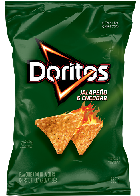 DORITOS<sup>®</sup> Jalapeño Cheddar Flavoured Tortilla Chips