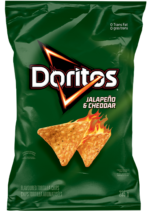 Chips tortilla aromatisées DORITOS<sup>®</sup> Jalapeño & cheddar