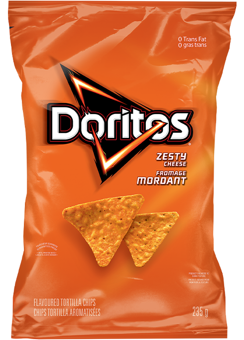 Chips tortilla aromatisées DORITOS<sup>®</sup> Fromage mordant