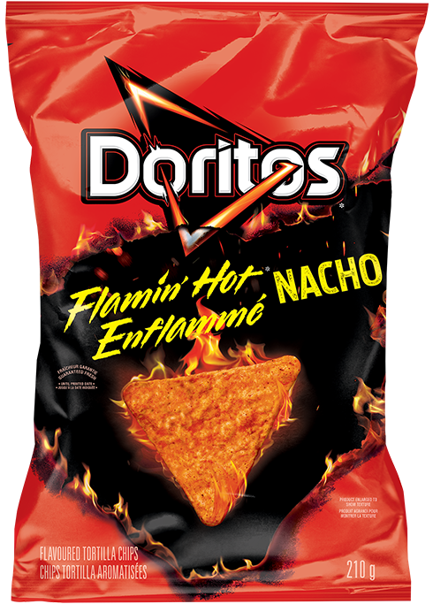 Chips tortilla aromatisées DORITOS<sup>®</sup> Enflammé Nacho