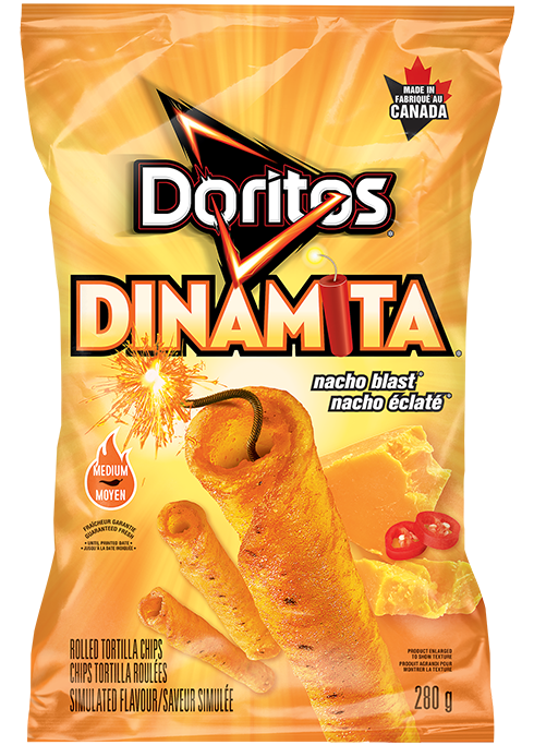 DORITOS DINAMITA<sup>®</sup> NACHO BLAST<sup>™</sup> Rolled Tortilla Chips