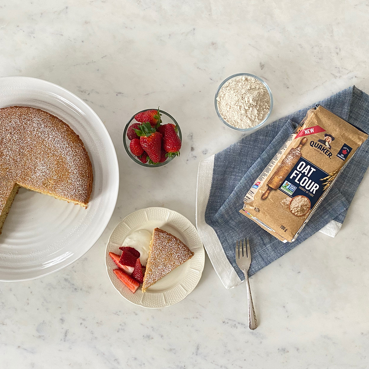 Quaker- Lemon Oat Flour Cake | Tasty Rewards