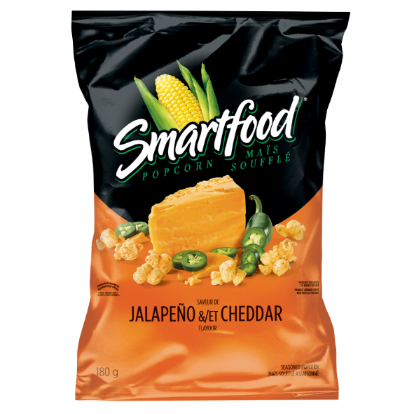 SMARTFOOD<sup>®</sup> Jalapeño & Cheddar flavour seasoned popcorn