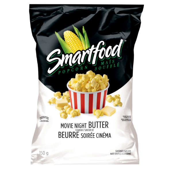 Maïs soufflé assaisonné Smartfood<sup>®</sup> Saveur Beurre soirée cinéma