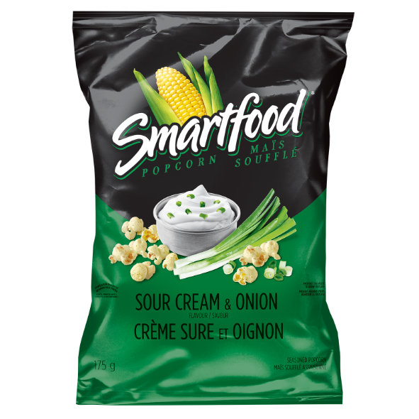 SMARTFOOD<sup>®</sup>  Sour Cream & Onion flavour seasoned popcorn
