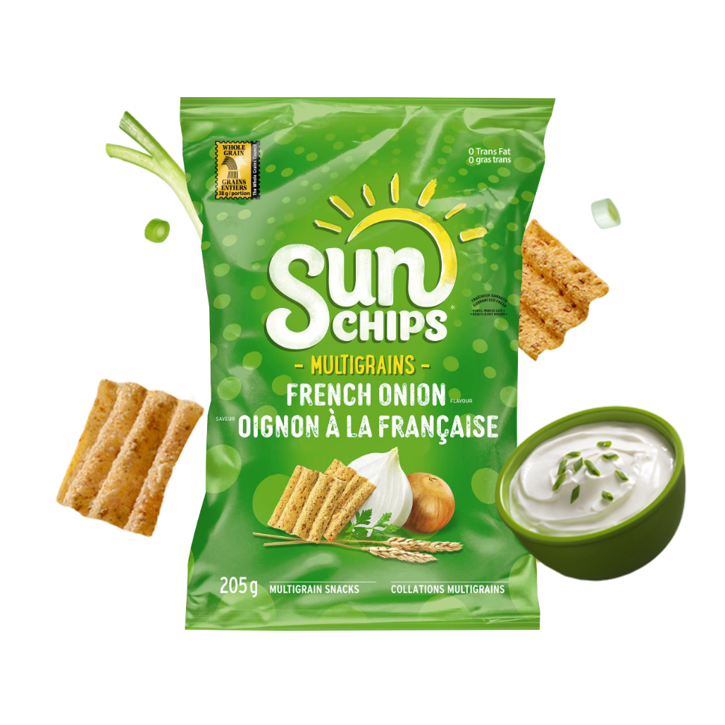 Collations multigrains SUNCHIPS<sup>®</sup> Saveur Oignon à la Française