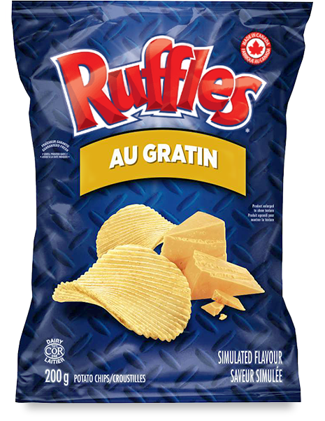 RUFFLES<sup>®</sup>Au Gratin Flavour Potato Chips