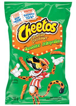 CHEETOS CRUNCHY<sup>®</sup> Cheddar Jalapeño Cheese Flavoured Snacks