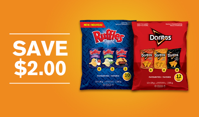 Save $2.00 off Frito Lay Variety Packs