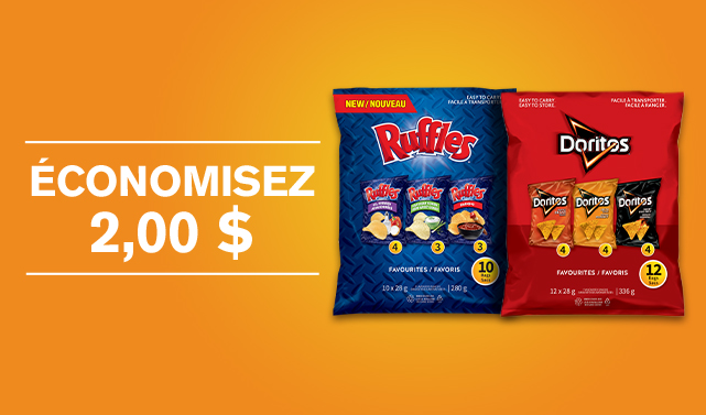 Économisez 2,00$ sur les produits assortis Frito-Lay®