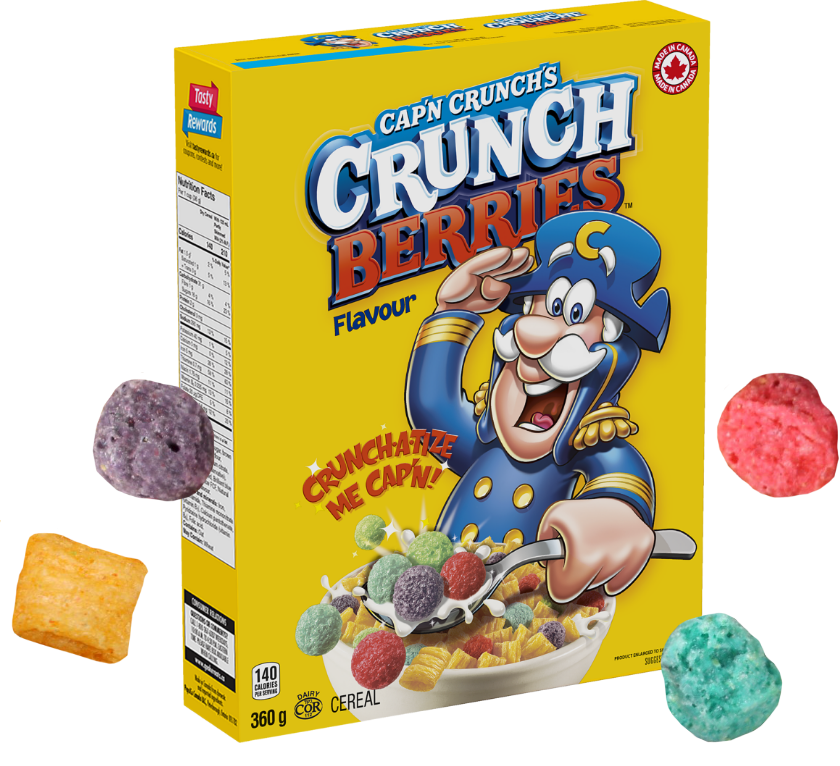 Cap’n Crunch’s Crunch Berries<sup>TM</sup> Flavour Cereal