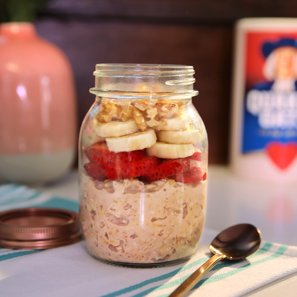 Chocolate Banana Overnight Oats