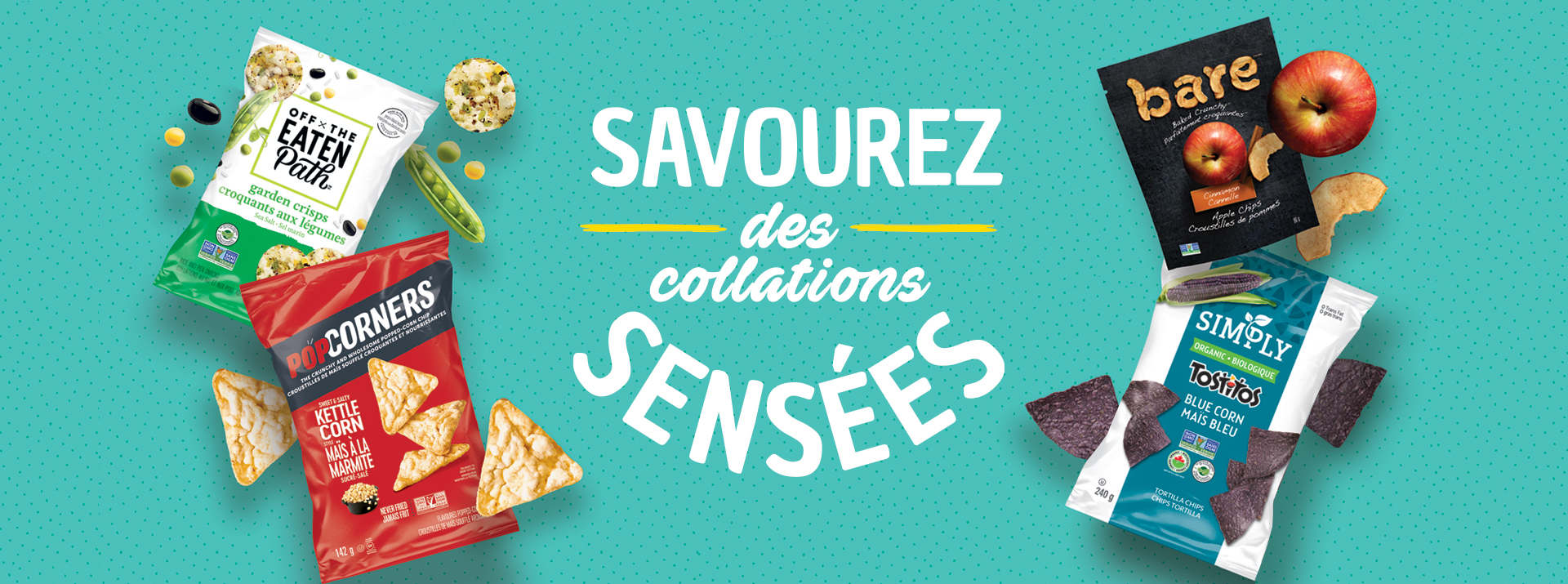 Savourez les collations sensées