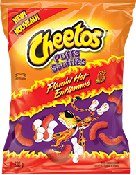 CHEETOS® Puffs FLAMIN' HOT® cheese flavoured snacks