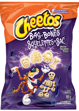 CHEETOS<sup>®</sup> BAG OF BONES <sup>®</sup> White Cheddar Flavour cheese flavoured snacks
