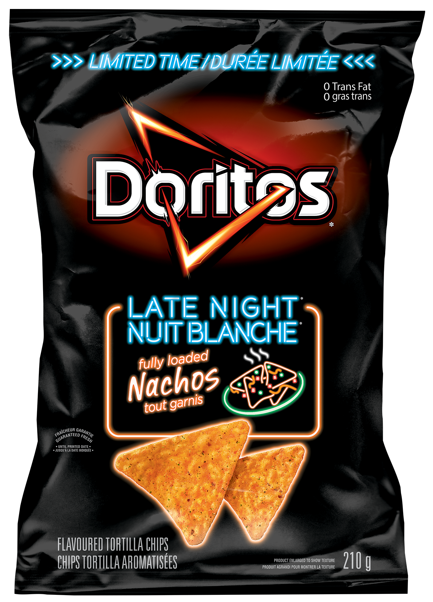 DORITOS<sup>®</sup> Late Night<sup>®</sup> Fully Loaded Nachos flavoured tortilla chips