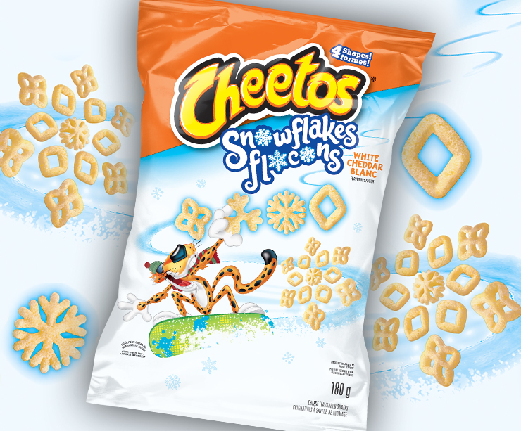 CHEETOS<sup>®</sup> Snowflakes White Cheddar flavour cheese flavoured snacks
