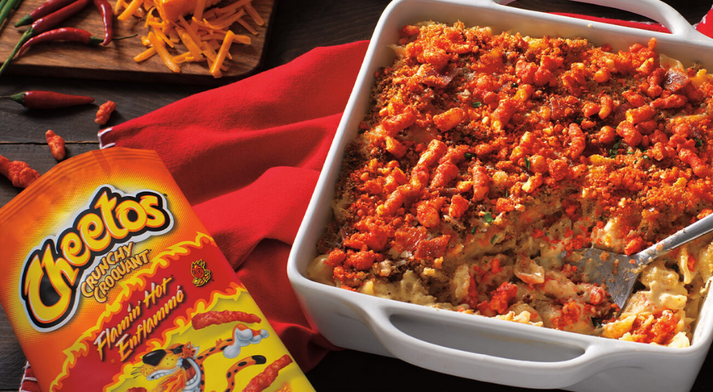 CHEETOS CRUNCHY<sup>®</sup> FLAMIN'HOT<sup>®</sup> and Cheetos<sup>®</sup> Puffs White Cheddar Mac n’ Cheetos<sup>®</sup>