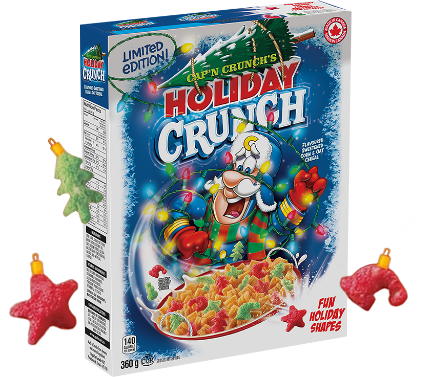 Cap’n Crunch’s Holiday Crunch Flavoured Cereal 