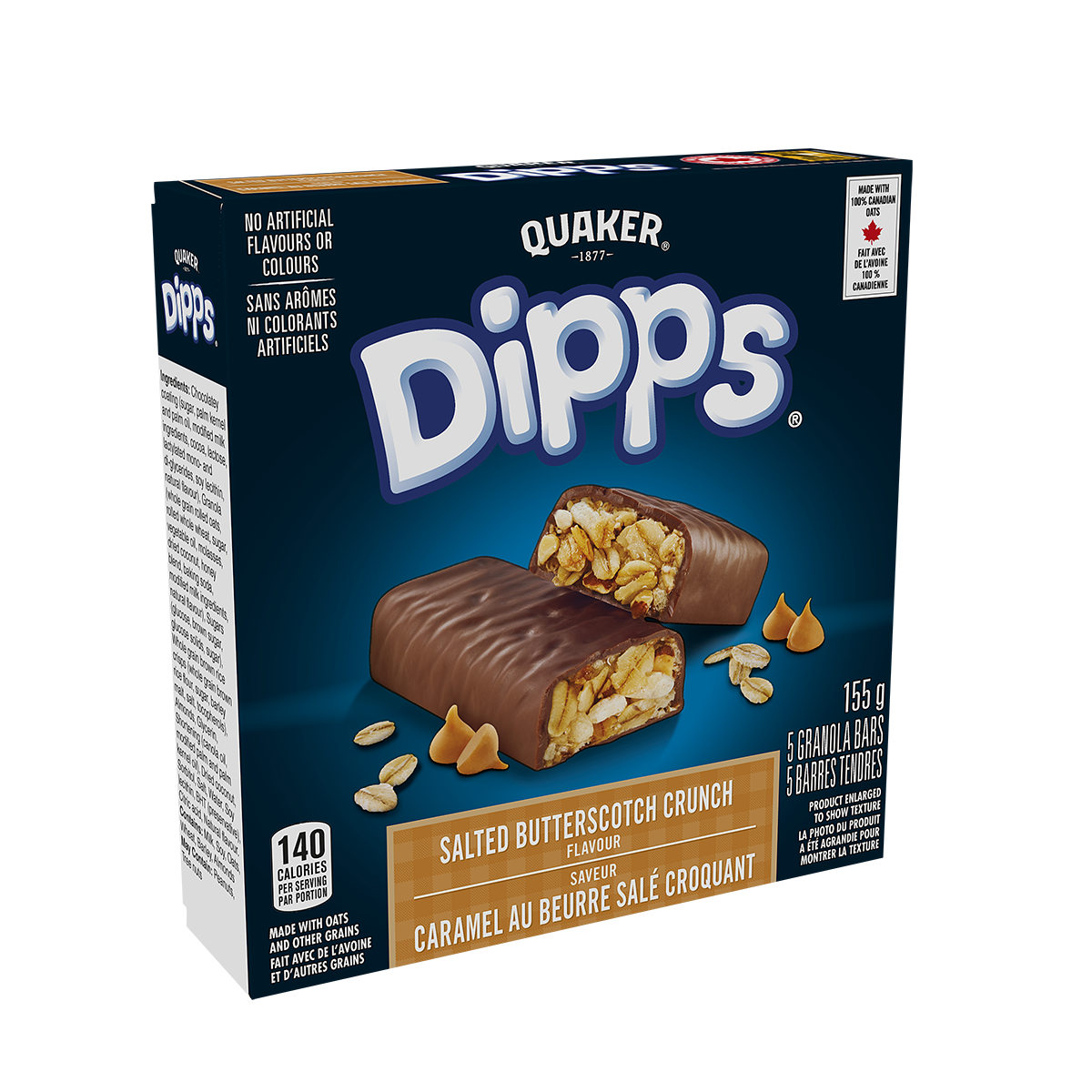 Quaker<sup>®</sup> Dipps<sup>®</sup> Granola Bars - Salted Butterscotch Crunch Flavour  