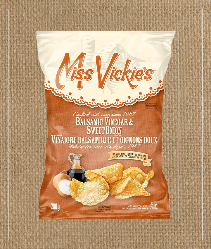 MISS VICKIE’S<sup>®</sup> Balsamic Vinegar & Sweet Onion Kettle Cooked Potato Chips
