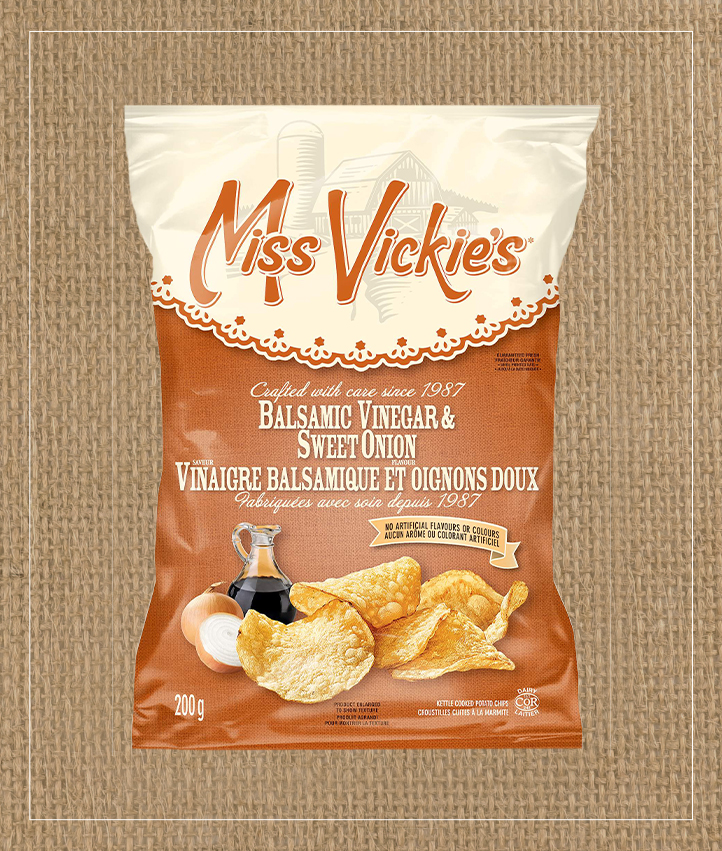 MISS VICKIE’S<sup>®</sup> Balsamic Vinegar & Sweet Onion Kettle Cooked Potato Chips
