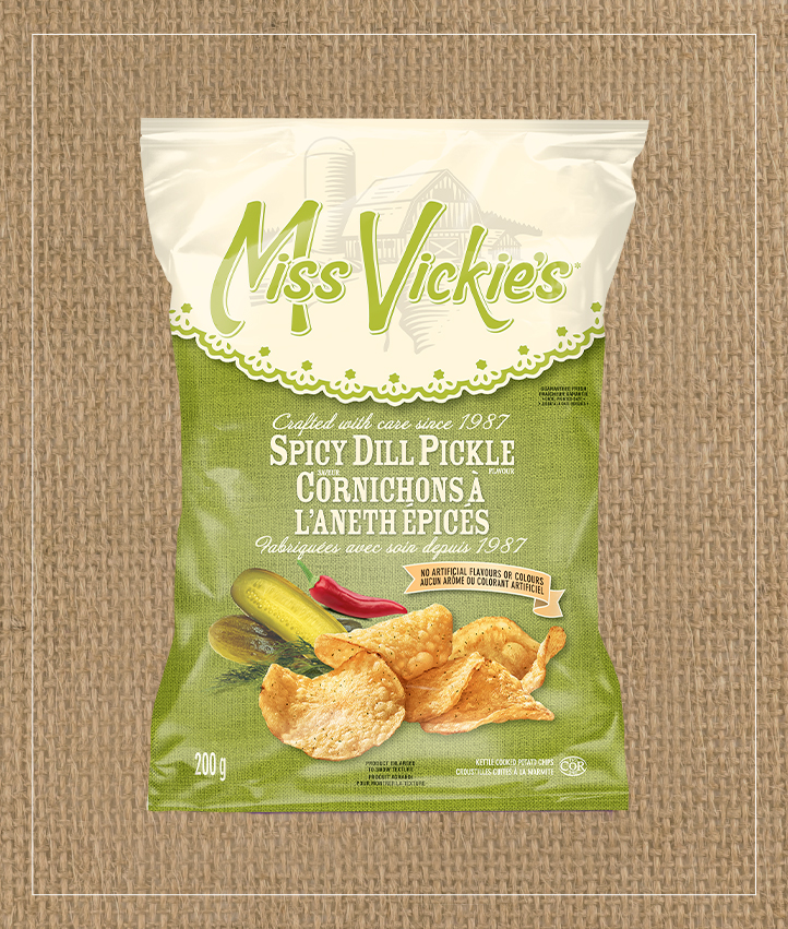 MISS VICKIE’S Spicy Dill Pickle Kettle Cooked Potato Chips