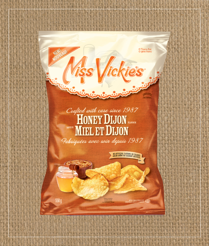 MISS VICKIE’S<sup>®</sup> Honey Dijon Flavour Kettle Cooked Potato Chip