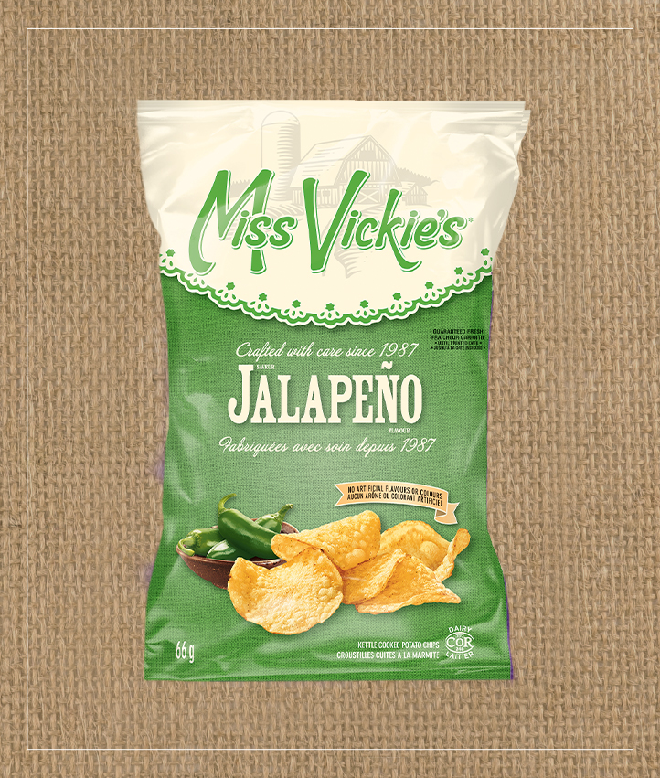 MISS VICKIE’S<sup>®</sup> Jalapeño Kettle Cooked Potato Chips
