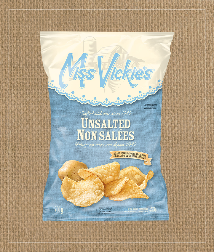 MISS VICKIE’S<sup>®</sup> Unsalted Kettle Cooked Potato Chips