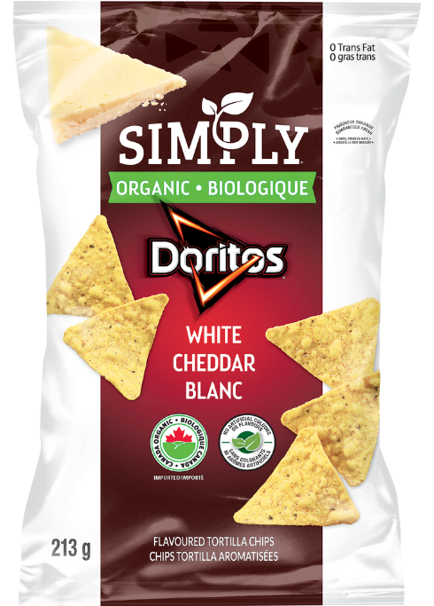 Simply DORITOS® White Cheddar Tortilla Chips