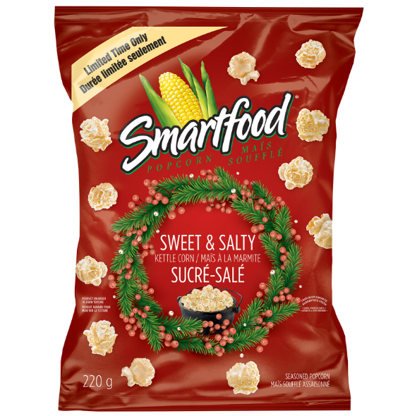 Maïs soufflé assaisonné SMARTFOOD<sup>®</sup> Maïs à la marmite Sucré-salé