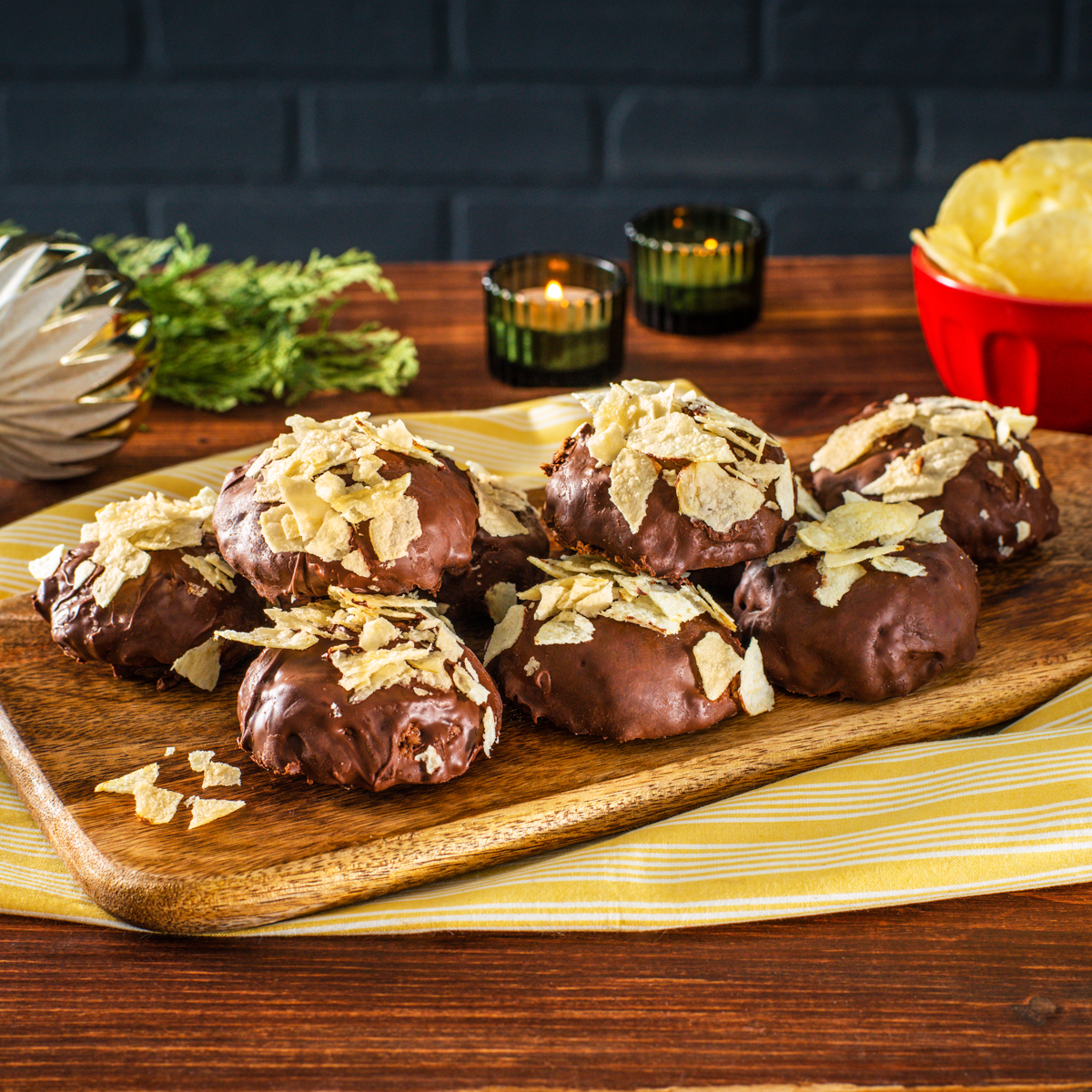 LAY’S<sup>®</sup> Potato Chip Crusted Holiday Brownies