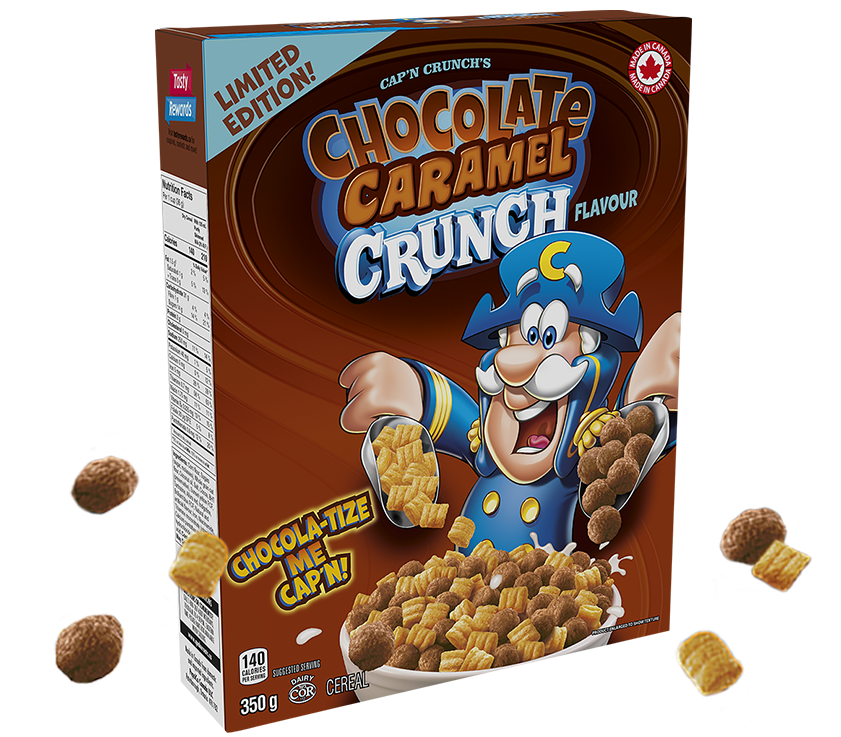 Cap’n Crunch’s Chocolate Caramel Crunch Flavour Cereal 