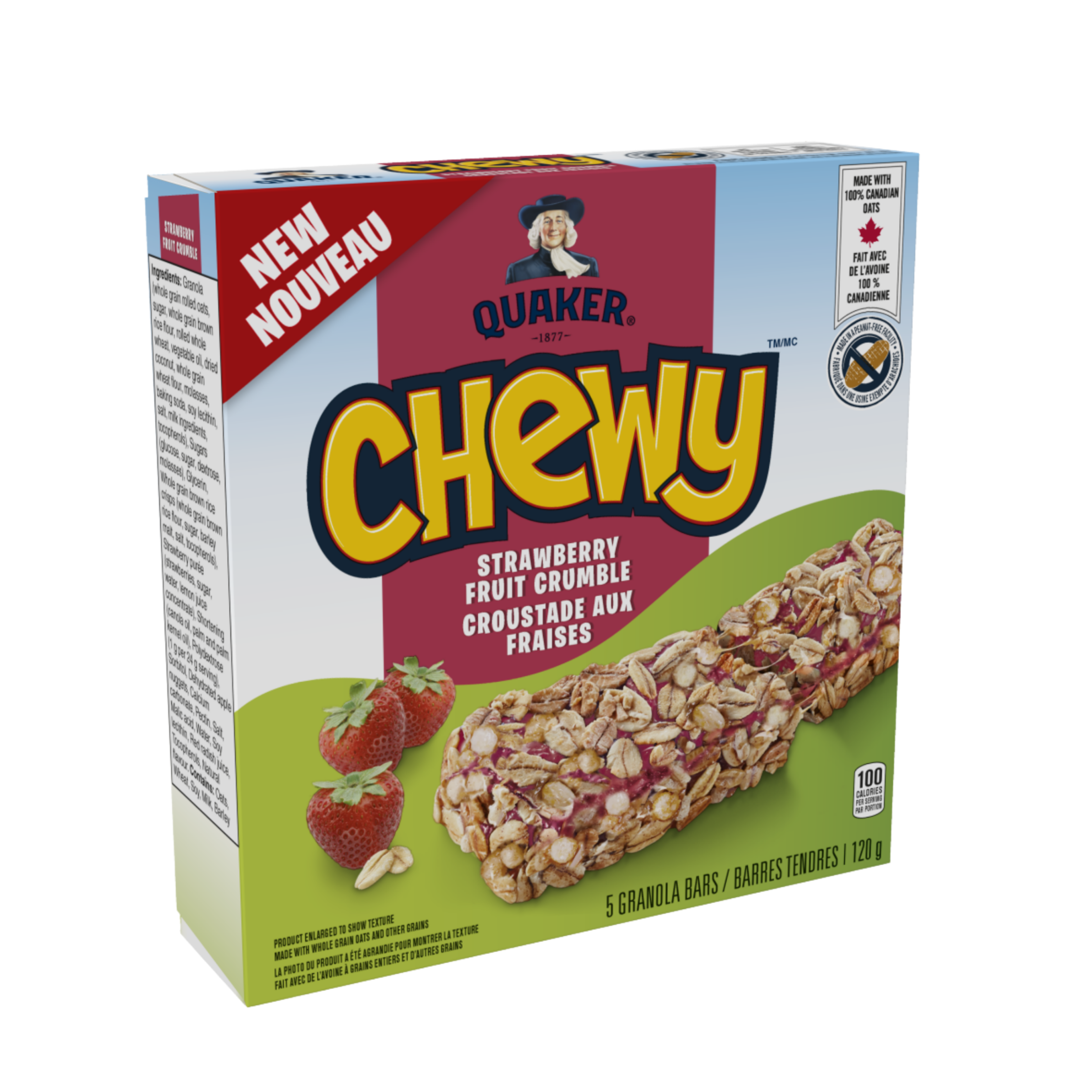 Quaker Chewy<sup>®</sup> Granola Bars – Strawberry Fruit Crumble