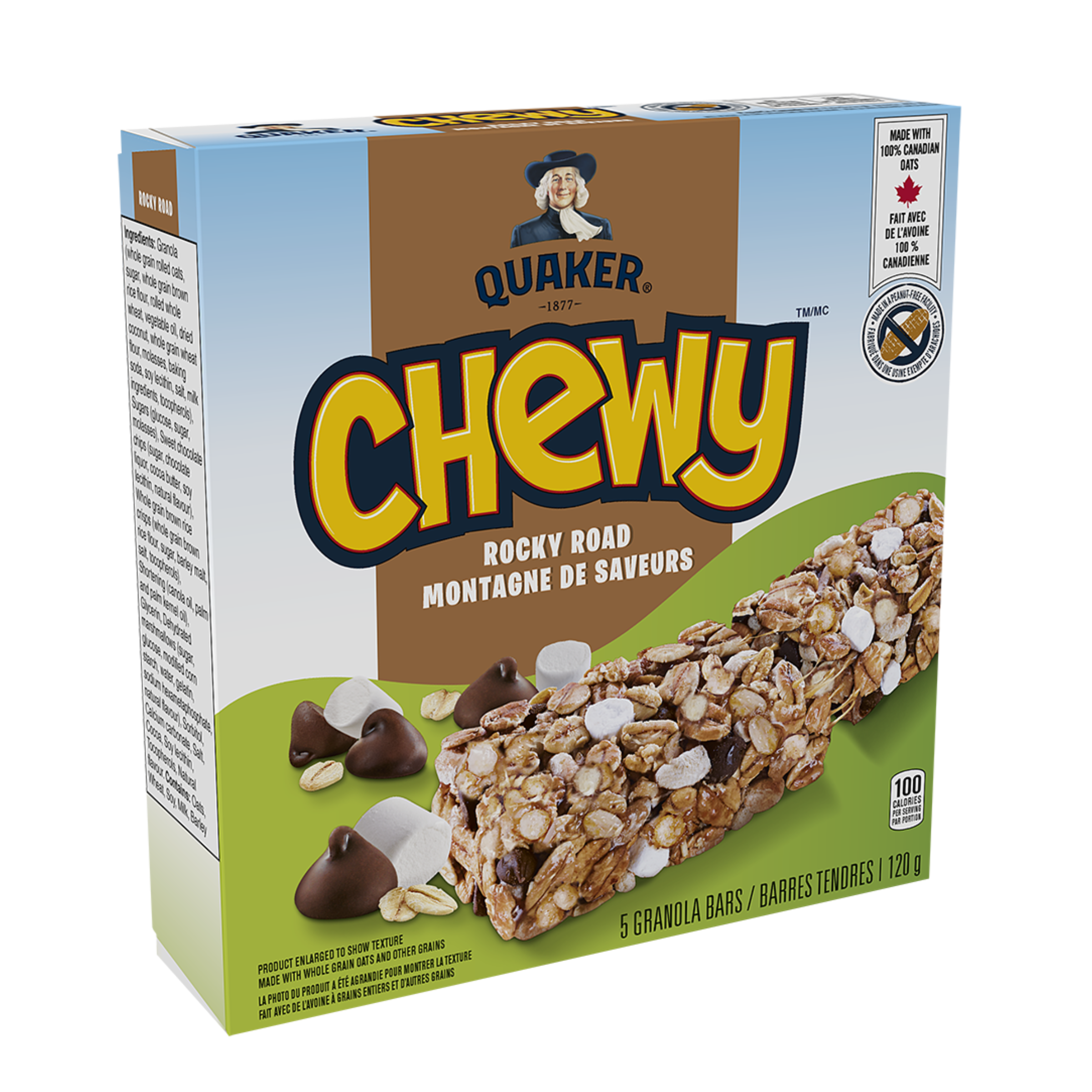 Barres tendres Quaker Chewy<sup>®</sup> – Montagne de saveurs