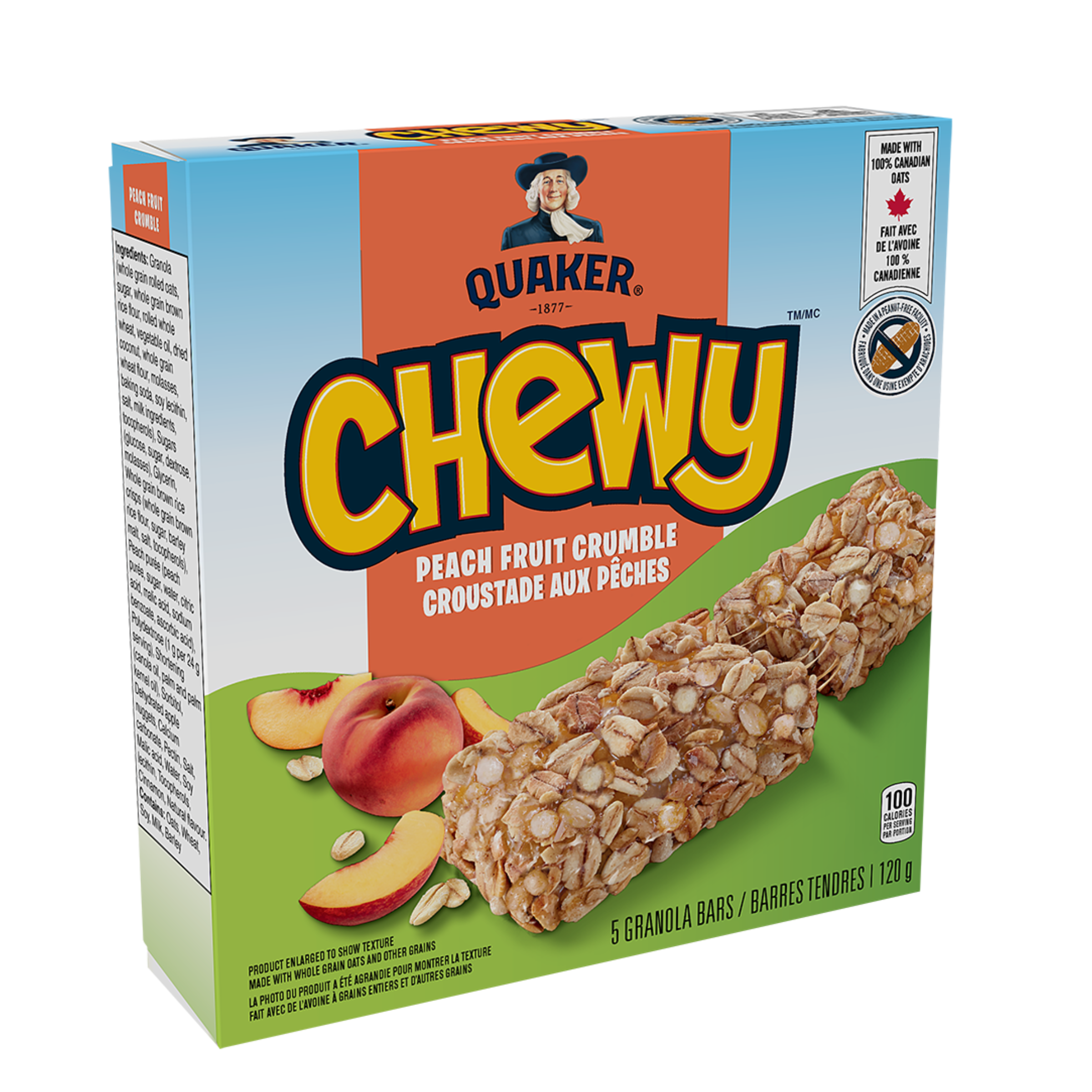 Quaker Chewy<sup>®</sup> Granola Bars - Peach Fruit Crumble