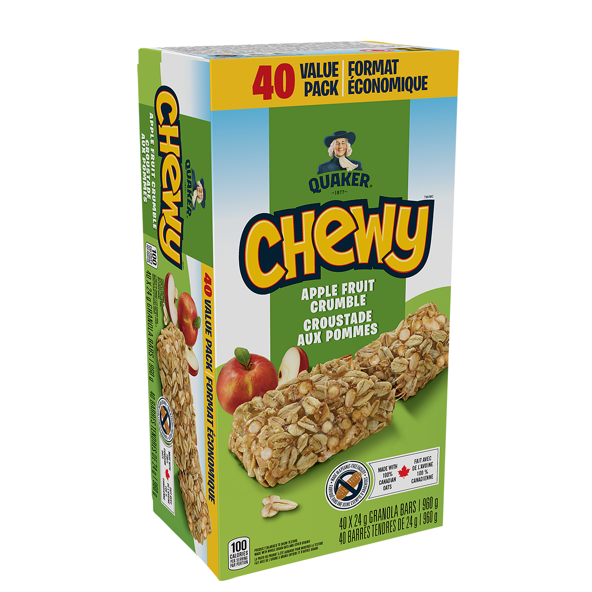 Quaker Chewy®️ Apple Fruit Crumble Granola Bars