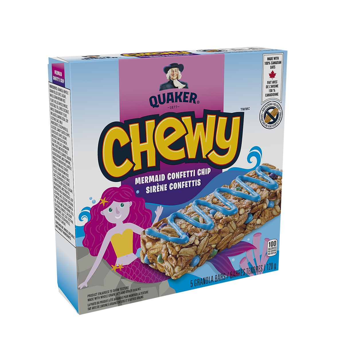 Quaker Chewy<sup>®</sup> Granola Bars - Confetti Chip: Narwhal
