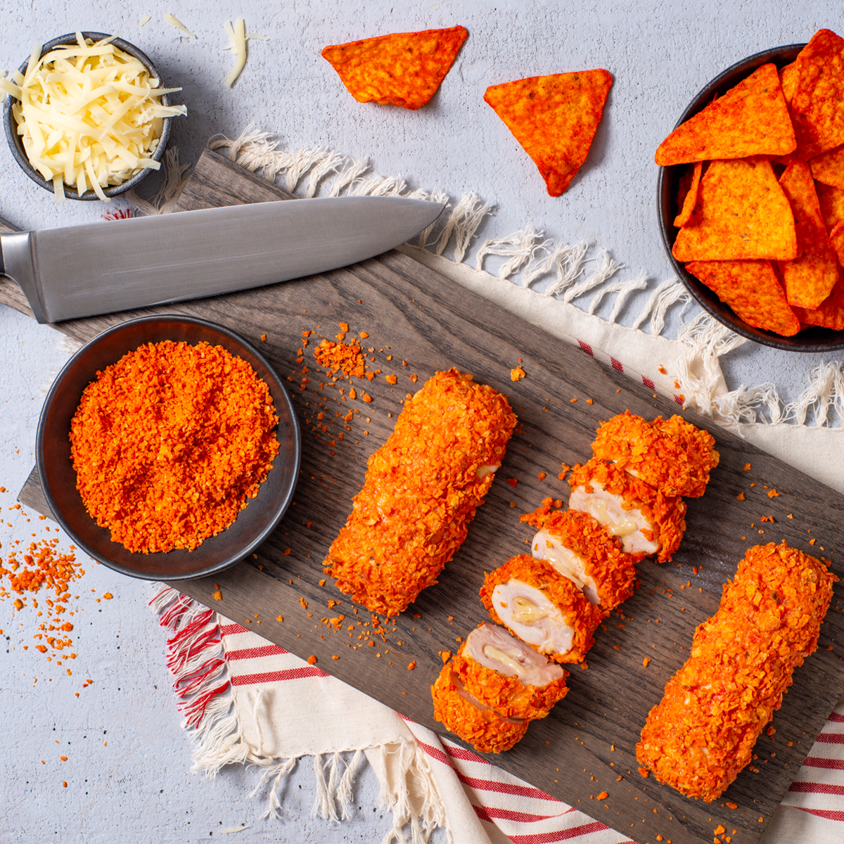 Cordon Bleu de pollo y Doritos<sup>®</sup>