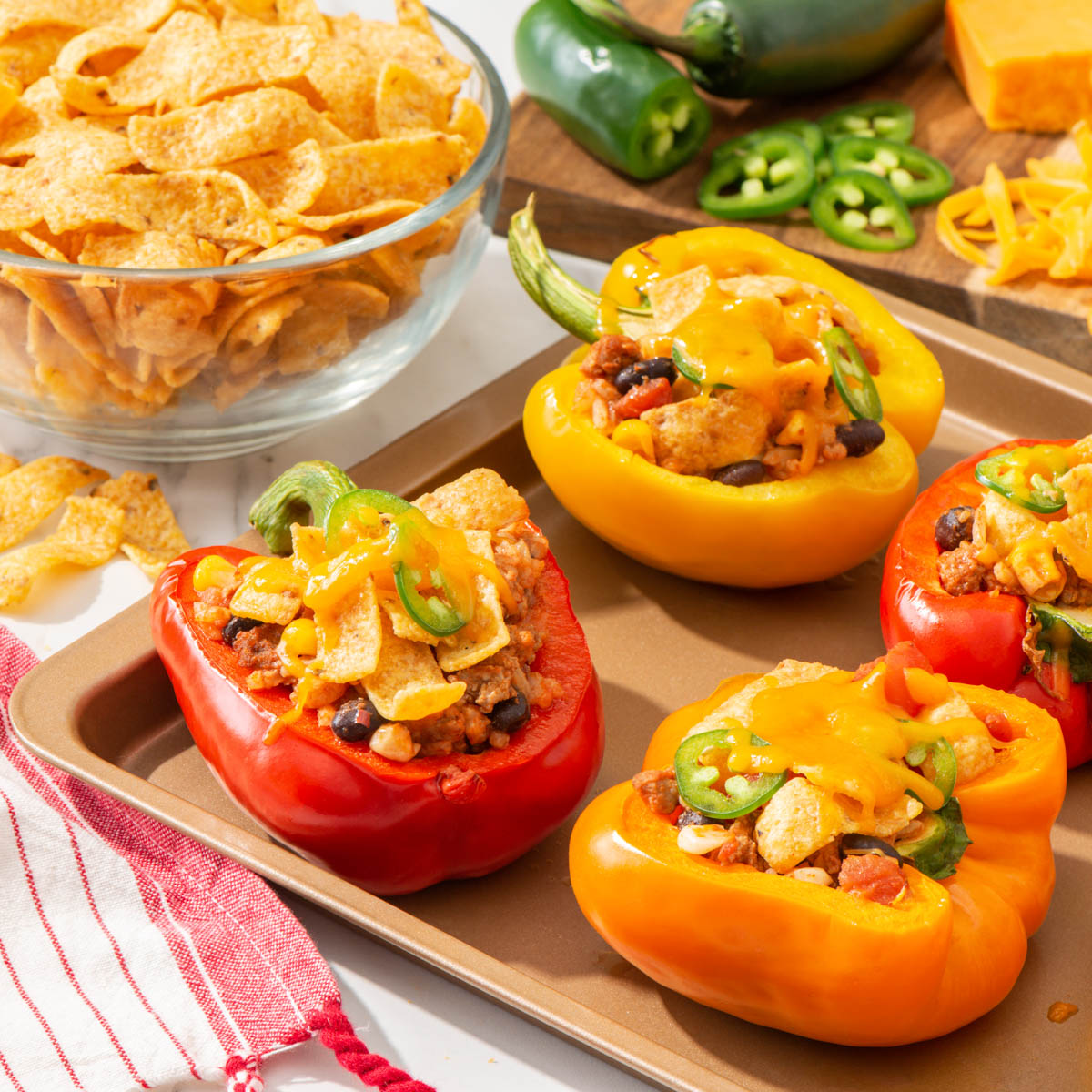 Pimientos rellenos de Fritos<sup>®</sup>