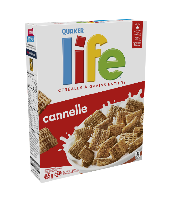 Quaker<sup>®</sup> Céréales Life<sup>®</sup> Cannelle