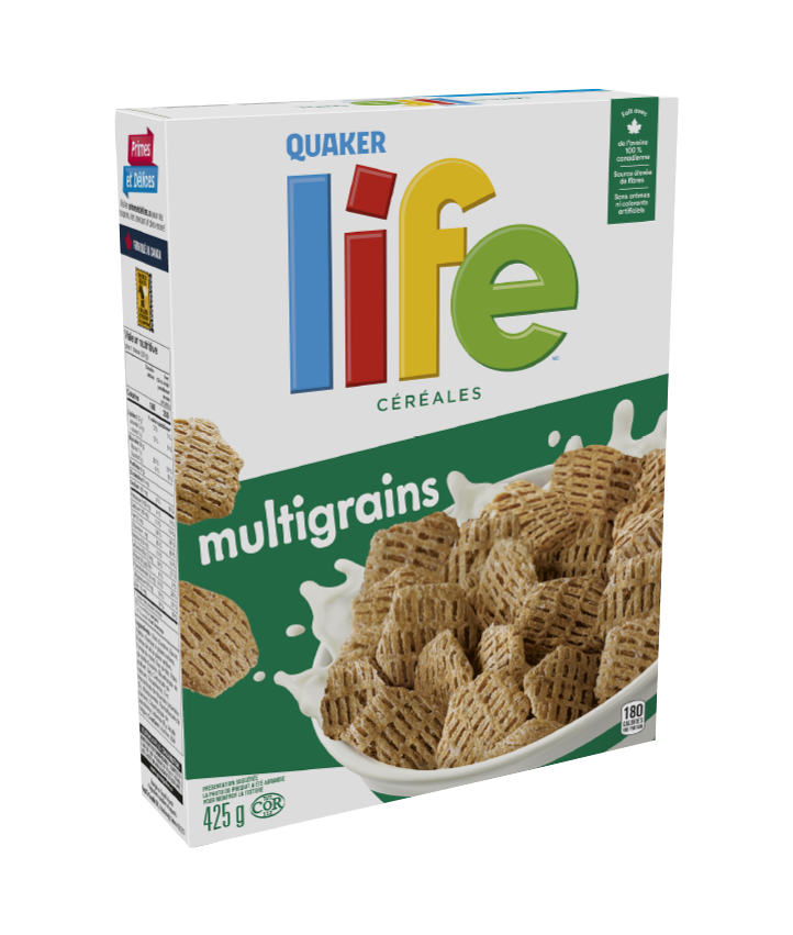 Quaker<sup>®</sup> Céréales Life<sup>®</sup> Multigrains