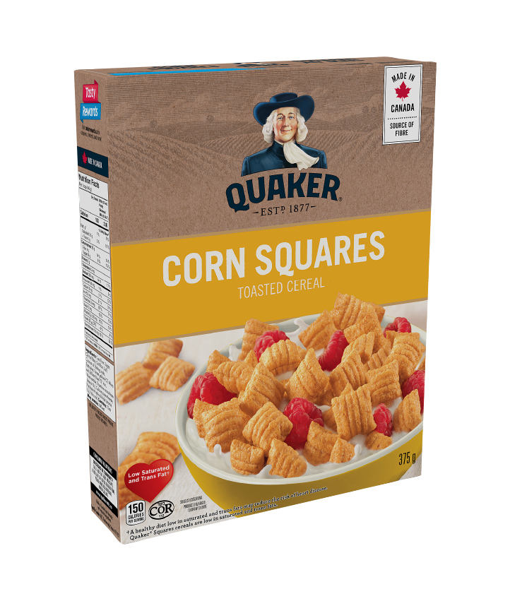 Quaker<sup>®</sup> Céréales Squares au maïs